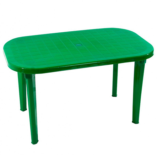 Стол пластиковый овальный СП2-МТ015 зеленый