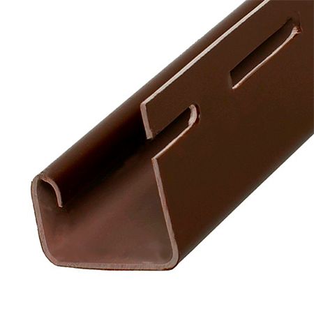 Планка J-trim цокольная коричневая (3,0м) Альта-Профиль