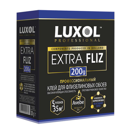 Клей обойный флизелиновый LUXOL EXTRA FLIZ 200г.