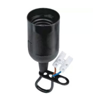 Патрон Е27 с клем.колодкой черный Токов