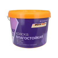 Краска в/э влагостойкая база WА 2,7л/4,32кг DecoTech Eco
