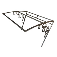 Козырек односкатный с поликарб  Эконом 1,3м*0,9м Кз-6 (Р)