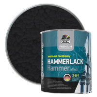 Эмаль по ржавчине 3в1 молотковая чёрная 2,5л Dufa Premium Hamerlack 