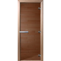 Дверь стекло 70х180 8мм Бронза  DOORWOOD LUX