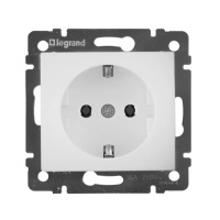 Розетка 1 м ОП 16А с/з белая LEGRAND VALENA 774420