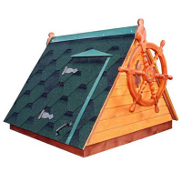 Оклад д/колодца №2,3 со штурвалом (зелён. м/кровля)