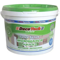 Краска в/э моющаяся база С 1,4 кг/0,9л DecoTech Eco