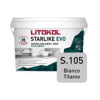 Затирка эпоксидная Bianco titanio S.105 1кг LITOKOL STARLIKE EVO