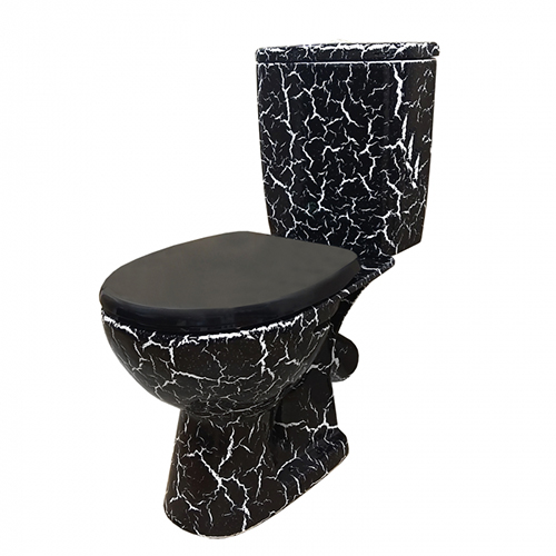 Унитаз-компакт Лира черный кракелюр (косой выпуск)