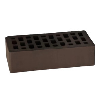 Кирпич лицевой М-200 НФ1 Графит гладкий 250х120х65мм (448шт)