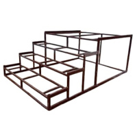 Приступок угловой (боковой) 4ступени+площадка ПрУ-4/2