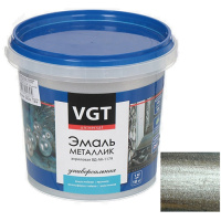 Эмаль акрил.универс. глянц. серебро Металик 1кг. VGT