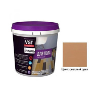 Эмаль акрил. д/пола полумат. светлый орех 1кг. VGT