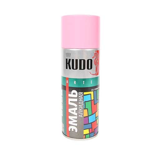 Эмаль-Аэрозоль розовая 520мл KUDO