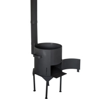 Печь под казан с трубой 8-10л d-33см