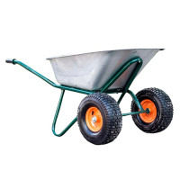 Тачка строит. 110л/250кг двухкол. Скорпион D20мм 2*PR6,00*6