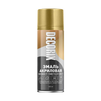 Эмаль-Аэрозоль золото 520мл DECORIX