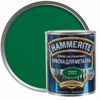 Краска гладкая зеленая 0,75л Hammerite