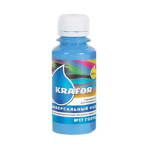 Колеровочная паста унив.№17 голубой 100мл KRAFOR