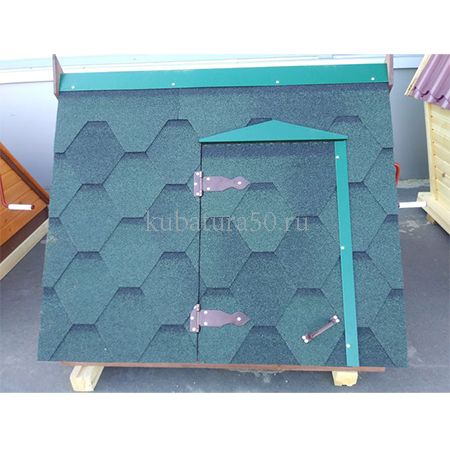 Оклад д/колодца №2,1 с воротом (зел. м/кровля)