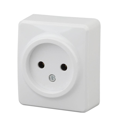 Розетка 1м о/п 16А б/з белая Эра 11-2201-01