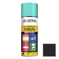 Эмаль-Аэрозоль чёрный матовый 520мл ULTIMA 9005