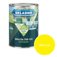 Эмаль ПФ-115 жёлтая 1,8кг. SKLADNO
