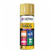 Эмаль-Аэрозоль золотой мет. 520мл ULTIMA 019