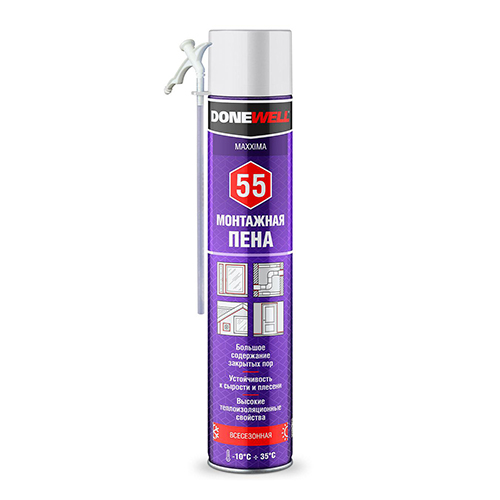 Пена монтажная DONEWELL MAXXIMA 55 1000мл всезезонная 413969