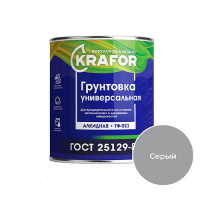 Грунт ГФ-021 серый 0,8кг KRAFOR