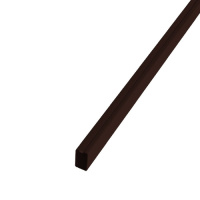 Стойка заборная из трубы d 62х55мм h 2,5м RAL(8017)