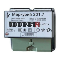 Счетчик Меркурий 201,7 1ф 5-60А 1кл.1тариф мех.