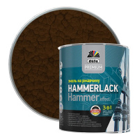 Эмаль по ржавчине 3в1 молотковая коричн.2,5л Dufa Premium Hamerlack 