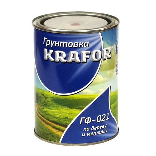 Грунт ГФ-021 серый 0,8кг KRAFOR