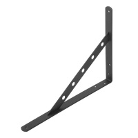 Кронштейн усиленный чёрный 200*150мм (66104)