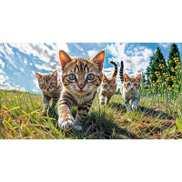 Ковер 1,5*2,5м 143-41 Котята прямоугольник