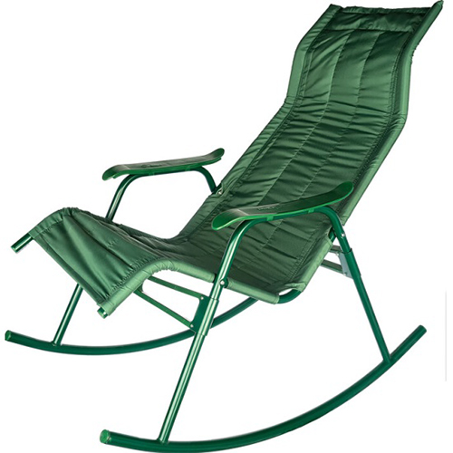 Кресло-качалка Нарочь(каркас зеленый,сид.зеленое) арт.С238