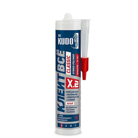 Клей-герметик KUDO Classic X.2 Клеит все  белый 280мл 352333