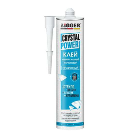 Клей каучуковый универс.прозр.280мл ZIGGER CRYSTAL POWER