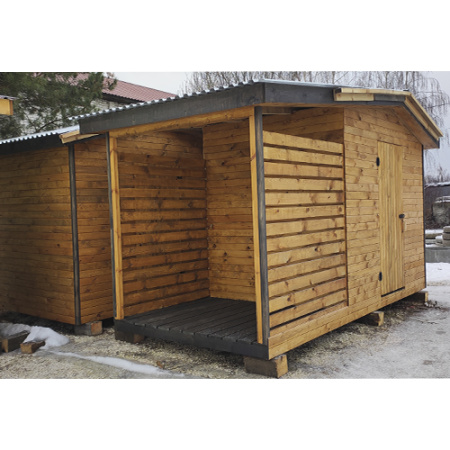 Дровяник-хозблок 4х2м