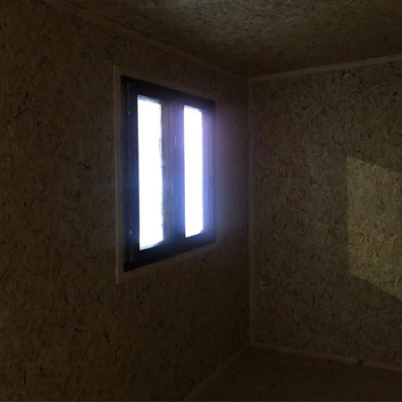 Хозблок 2,0*3,7м (Сайдинг блок хаус) утепл.