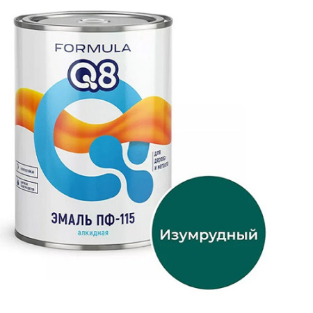 Эмаль ПФ-115 изумрудная 1,9кг FORMULA Q8