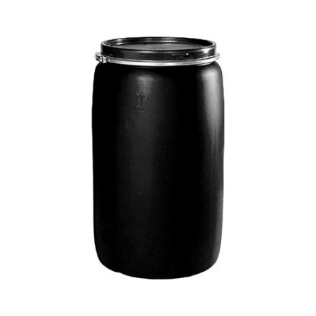Бочка пластм. 260л хомут черн.