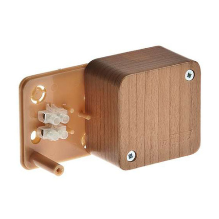 Коробка распр. о/п 55*55*32мм дуб 65002-08М