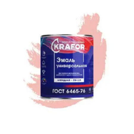 Эмаль ПФ-115 розовая 1,8кг Krafor