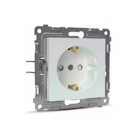 Розетка 1м.СП Pixel 16A IP20 б/з в сборе перламутр TOKOV TKE-PX-R1F-C04 1792293