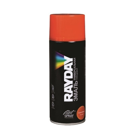 Краска-Аэрозоль акрил. оранжевая 520мл. RAYDAY PU-0021-RD-069