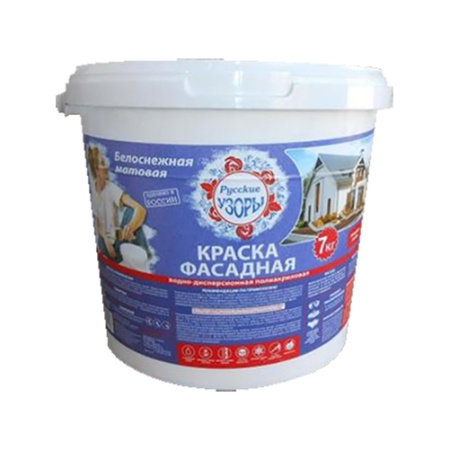 Краска В/Д фасадная 6,5кг Русские узоры высокоукрыв.