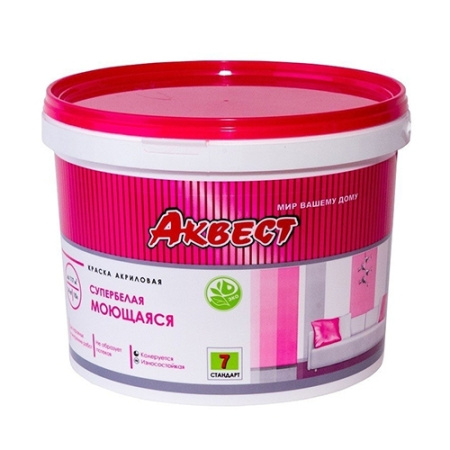 Краска В/Д интерьерная моющаяся 7кг Аквест-7 5005-R20B