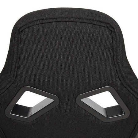 Кресло RUNNER (кож.зам/ткань/сер./черн)